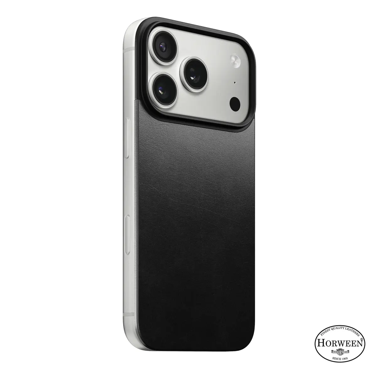 iPhone 17 Pro Magnetic Leather Back Black