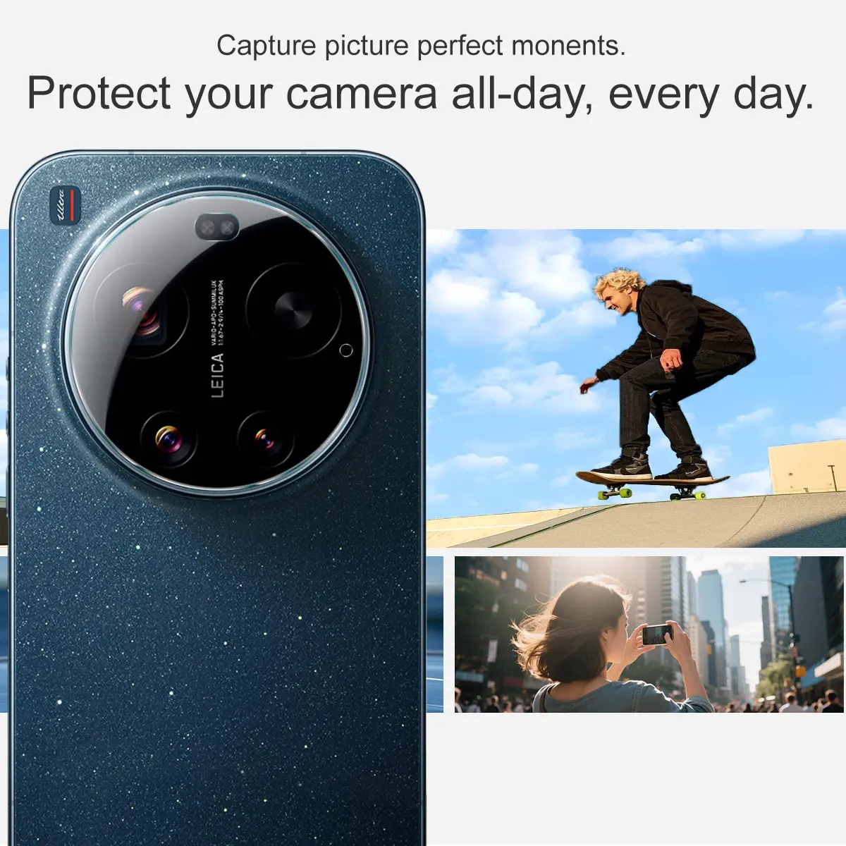 Härdat Glas 0.2mm Linsskydd Xiaomi 17 Ultra Genomskinlig