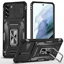 Hybridcover Ring + Kamerabeskyttelse Samsung Galaxy S21 Sort