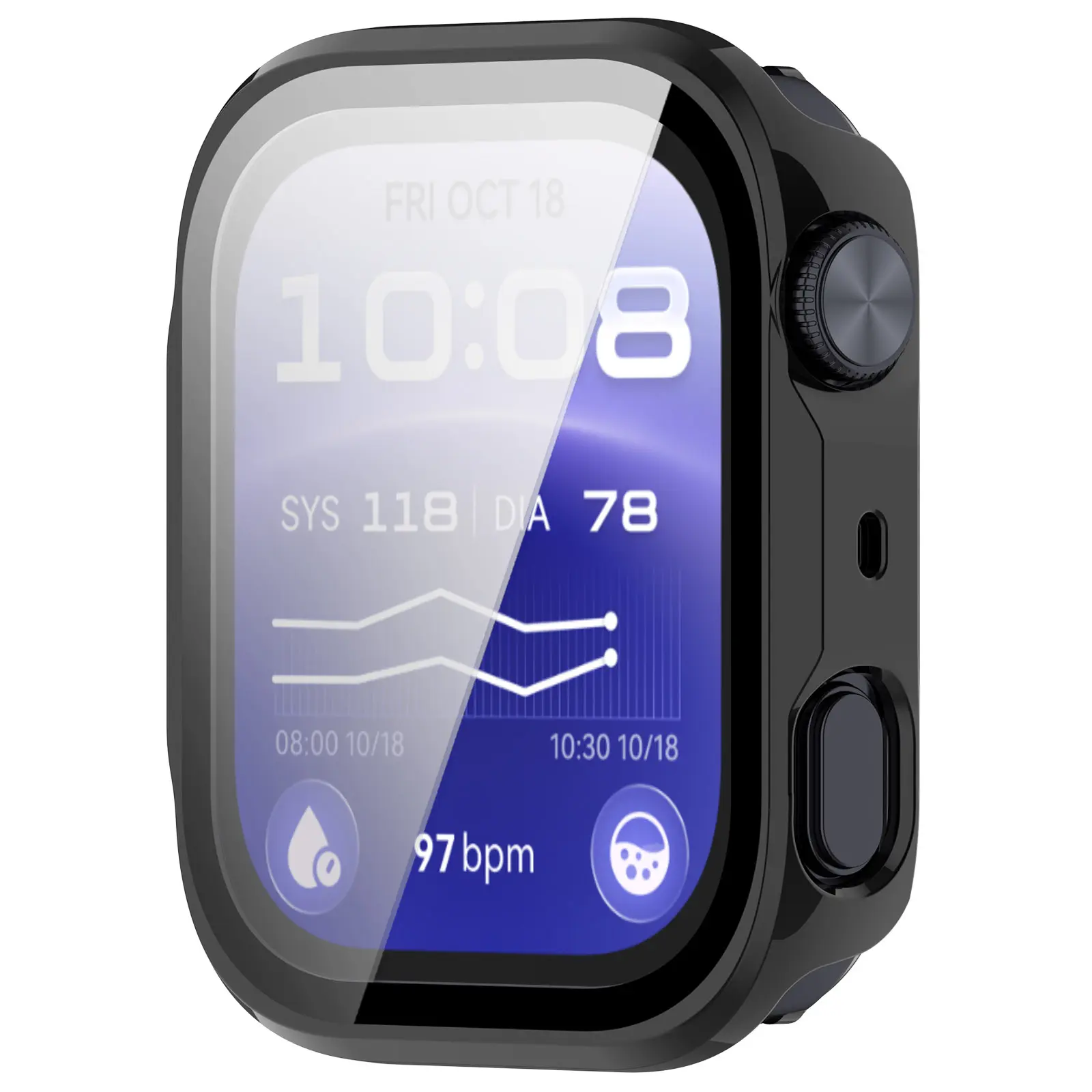 Full Cover Case Huawei Watch D3 Svart