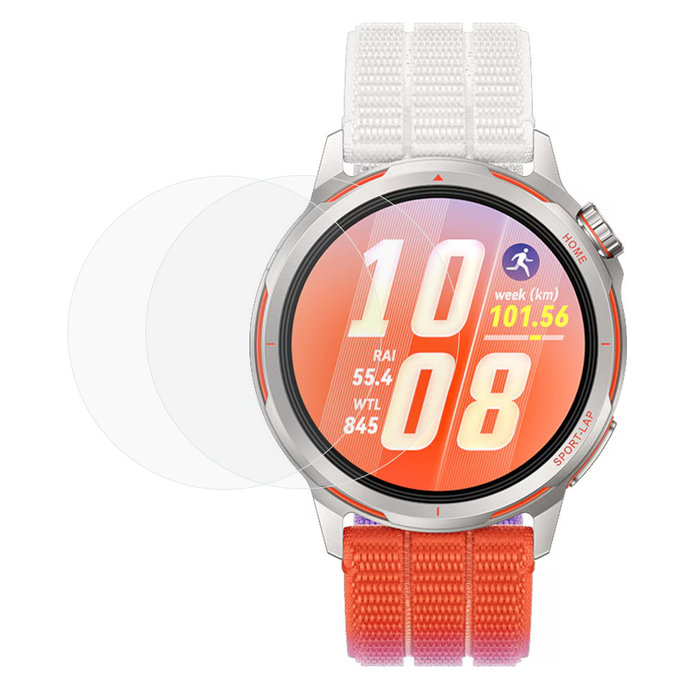2-Pack Herdet Glass 0.3mm Skjermbeskytter Huawei Watch GT Runner 2