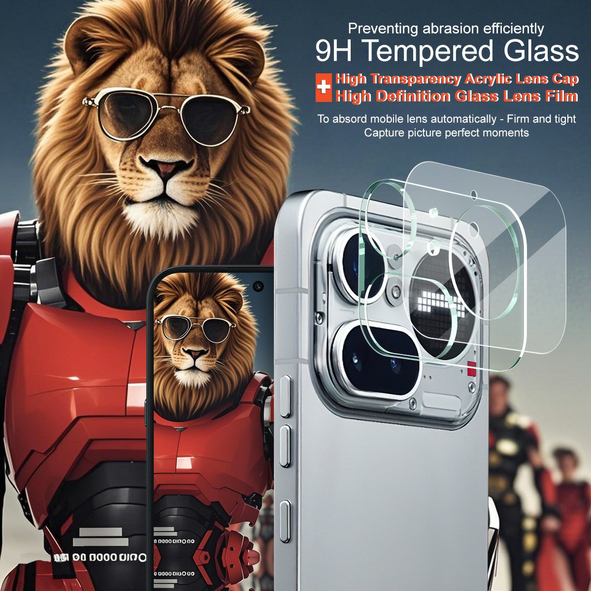 Härdat Glas 0.2mm Linsskydd Nothing Phone 4a Pro Genomskinlig