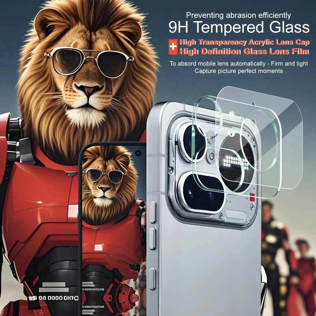 Härdat Glas 0.2mm Linsskydd Nothing Phone 4a Pro Genomskinlig
