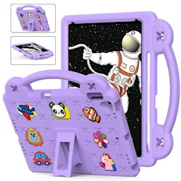 Iskunkestävä EVA kuori Kickstand iPad 10.2 8th Gen (2020) liila