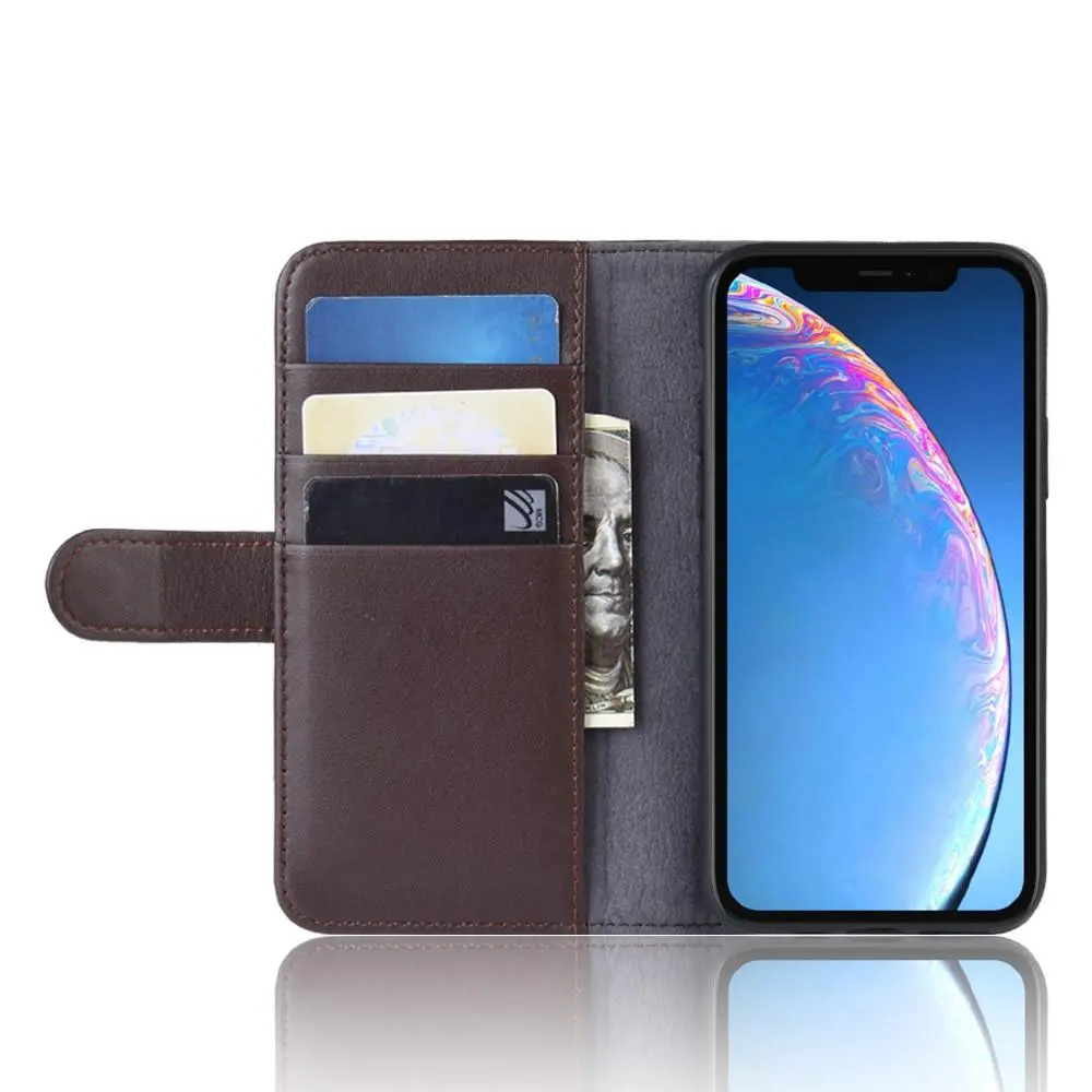 Äkta Läderfodral iPhone 11 Brun
