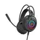 DH140 Stereo Over-Ear Gaming Headset  - Rainbow LED, Svart