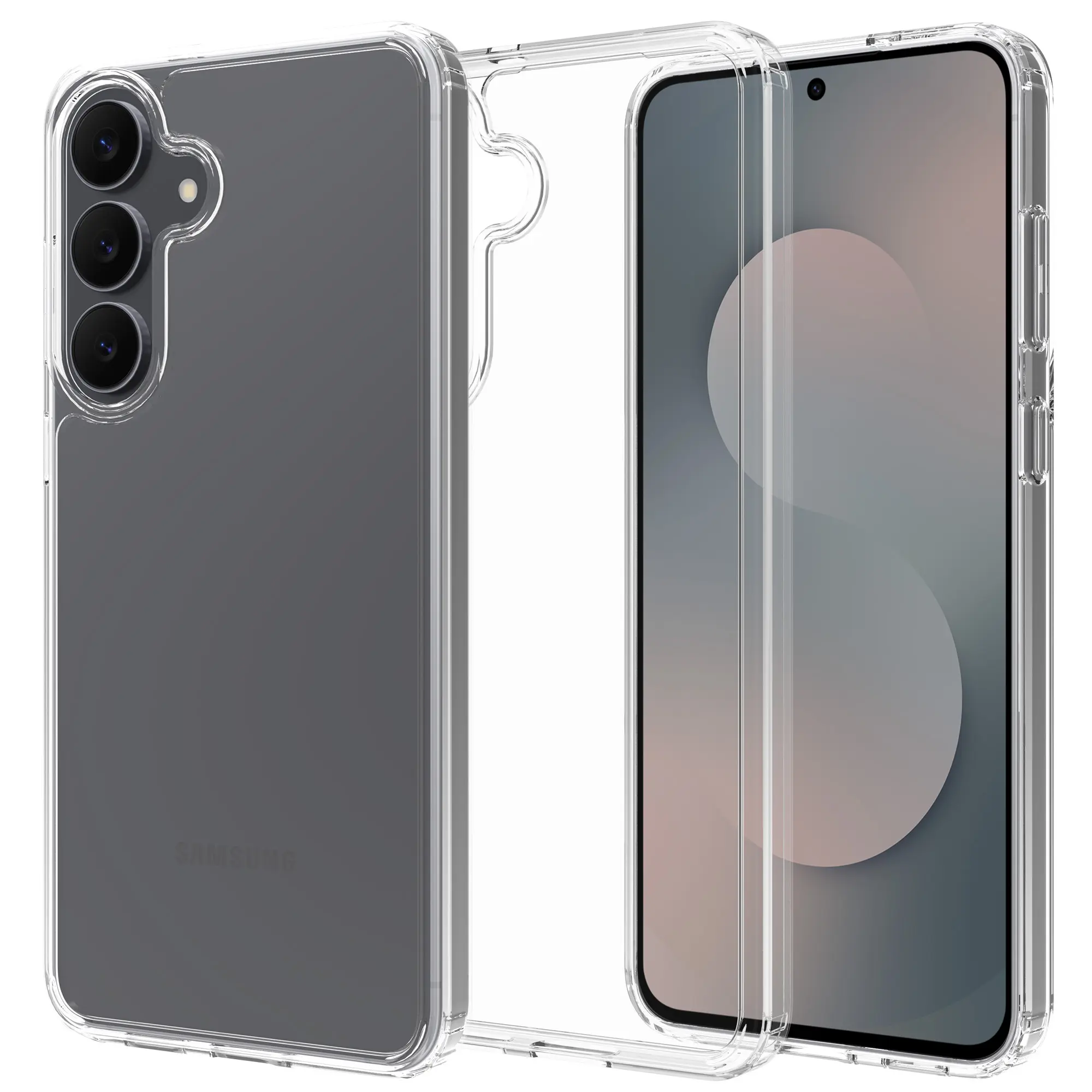 Samsung Galaxy S25 FE Crystal Hybrid-cover, Gennemsigtig