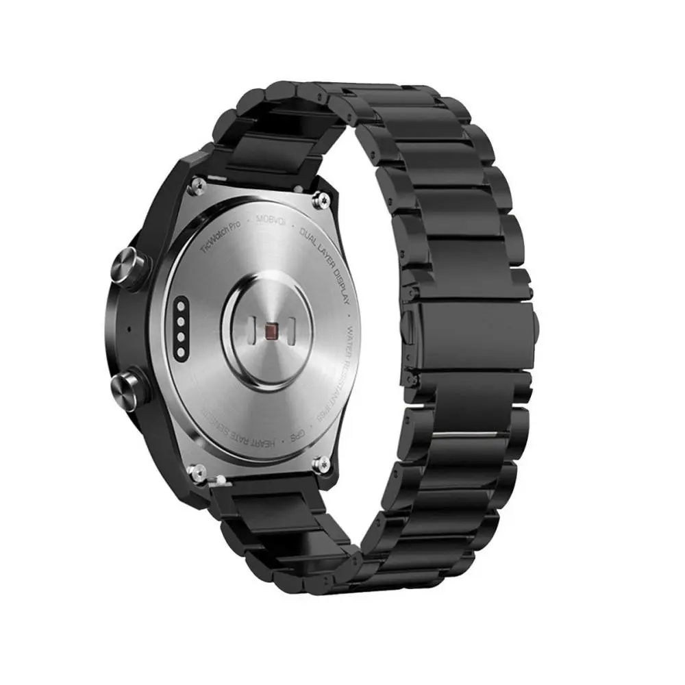 Metallarmband Mobvoi Ticwatch S2/Ticwatch E2/Ticwatch Pro Svart