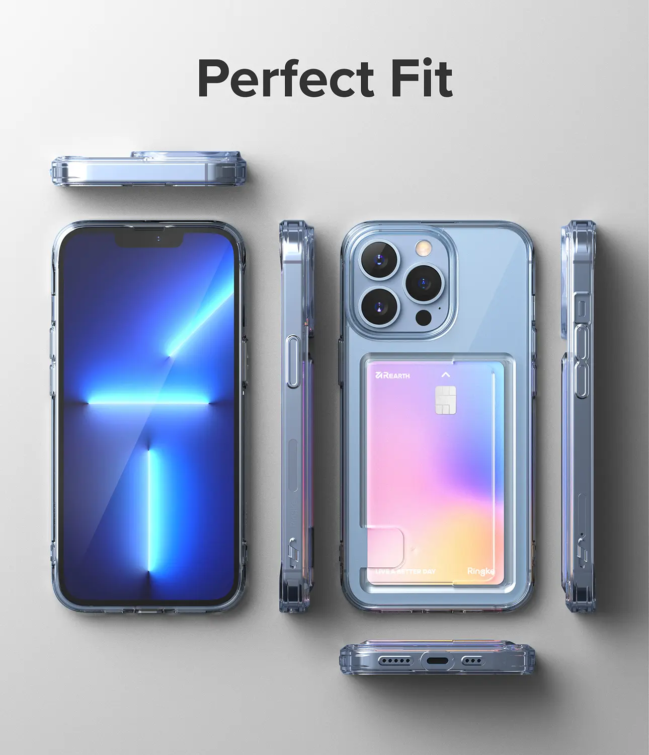 Fusion Card Case iPhone 13 Pro Max Genomskinlig