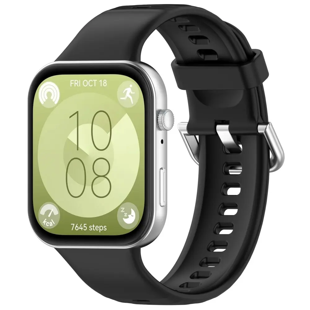 Silikonarmband Huawei Watch Fit 5 Pro Svart