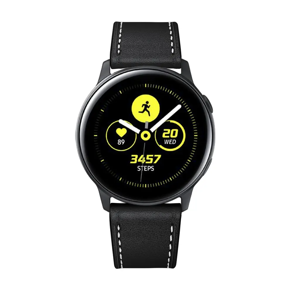Läderarmband Samsung Galaxy Watch 42mm Svart
