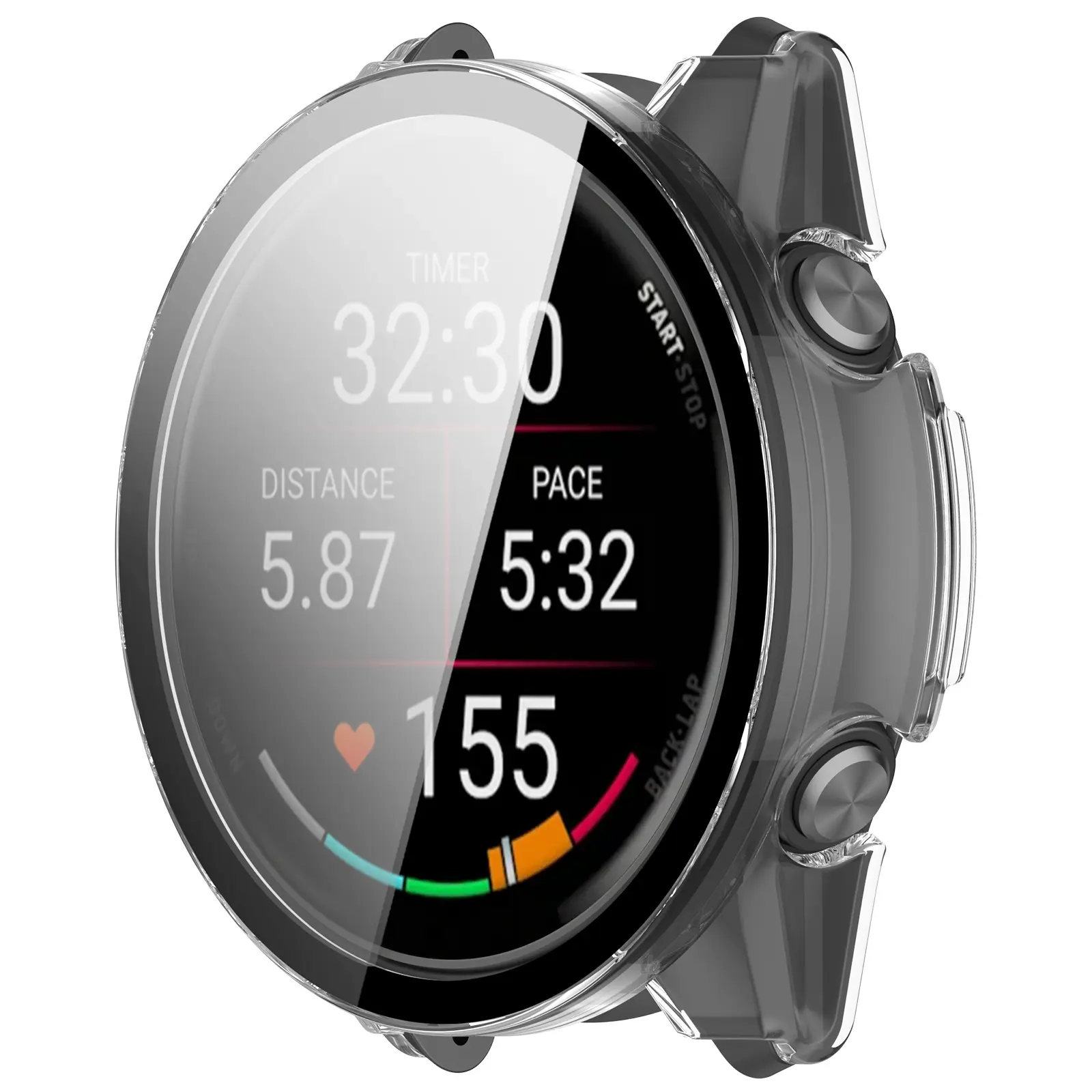 Full Cover Case Garmin Forerunner 170 Genomskinlig