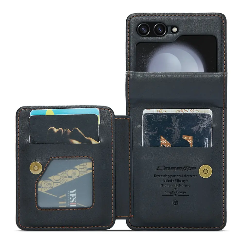 Plånboksskal RFID-skydd Samsung Galaxy Z Flip 5 Svart