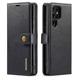 Samsung Galaxy S23 Ultra lompakkokotelo irrotettavalla kuorella, Black