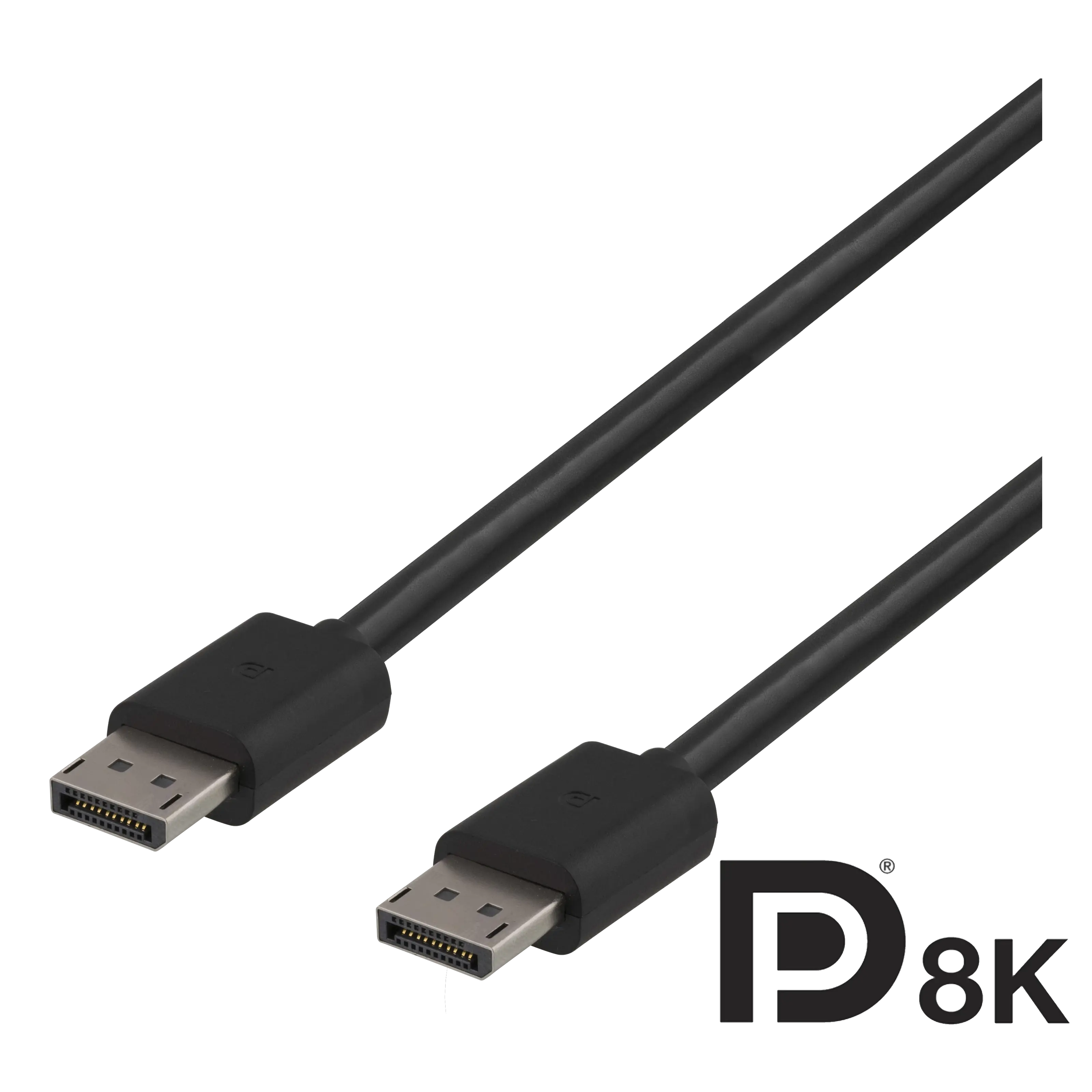 DisplayPort Kabel 2m svart
