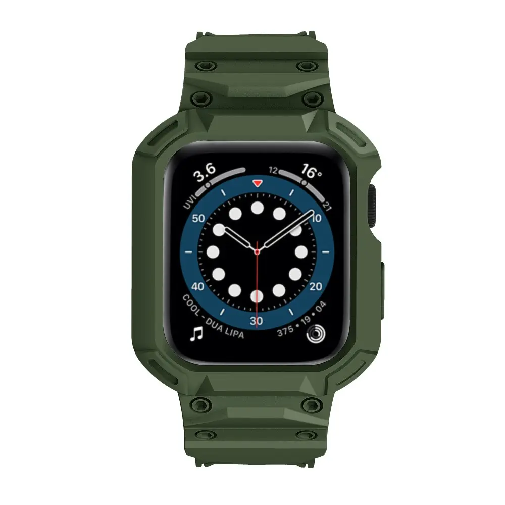 Apple Watch Series 10 46mm Adventure Skal + Armband mörkgrön