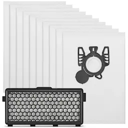 Rengøringspakke: Støvsugerposer 10 stk + HEPA-filter - passer til  Miele S5000-S5999