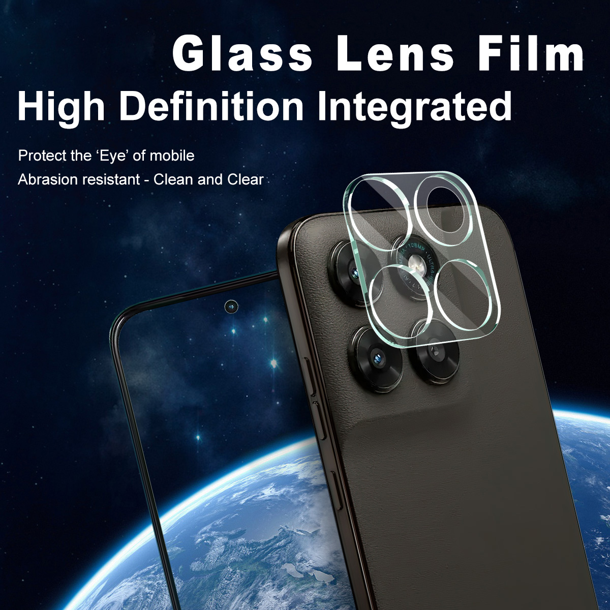 Härdat Glas 0.2mm Linsskydd Motorola Moto G77 Genomskinlig