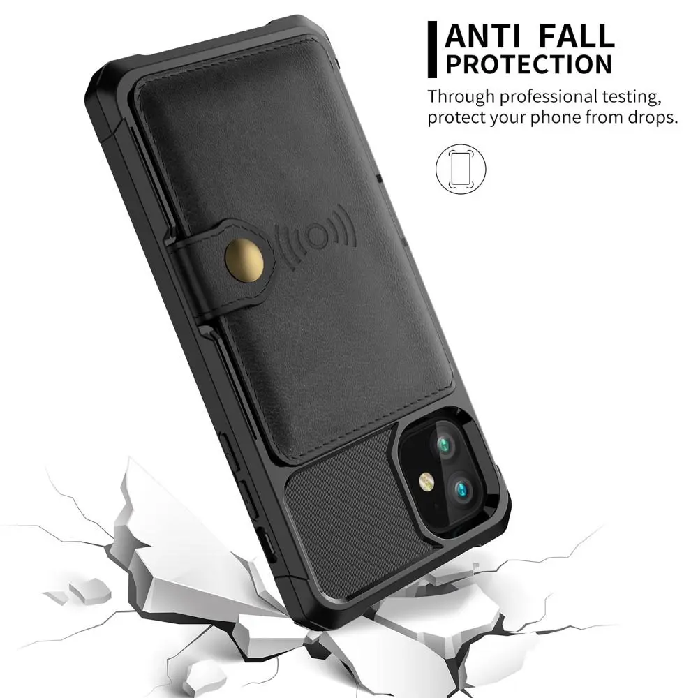 Tough Multi-slot Case iPhone 12 Mini Svart