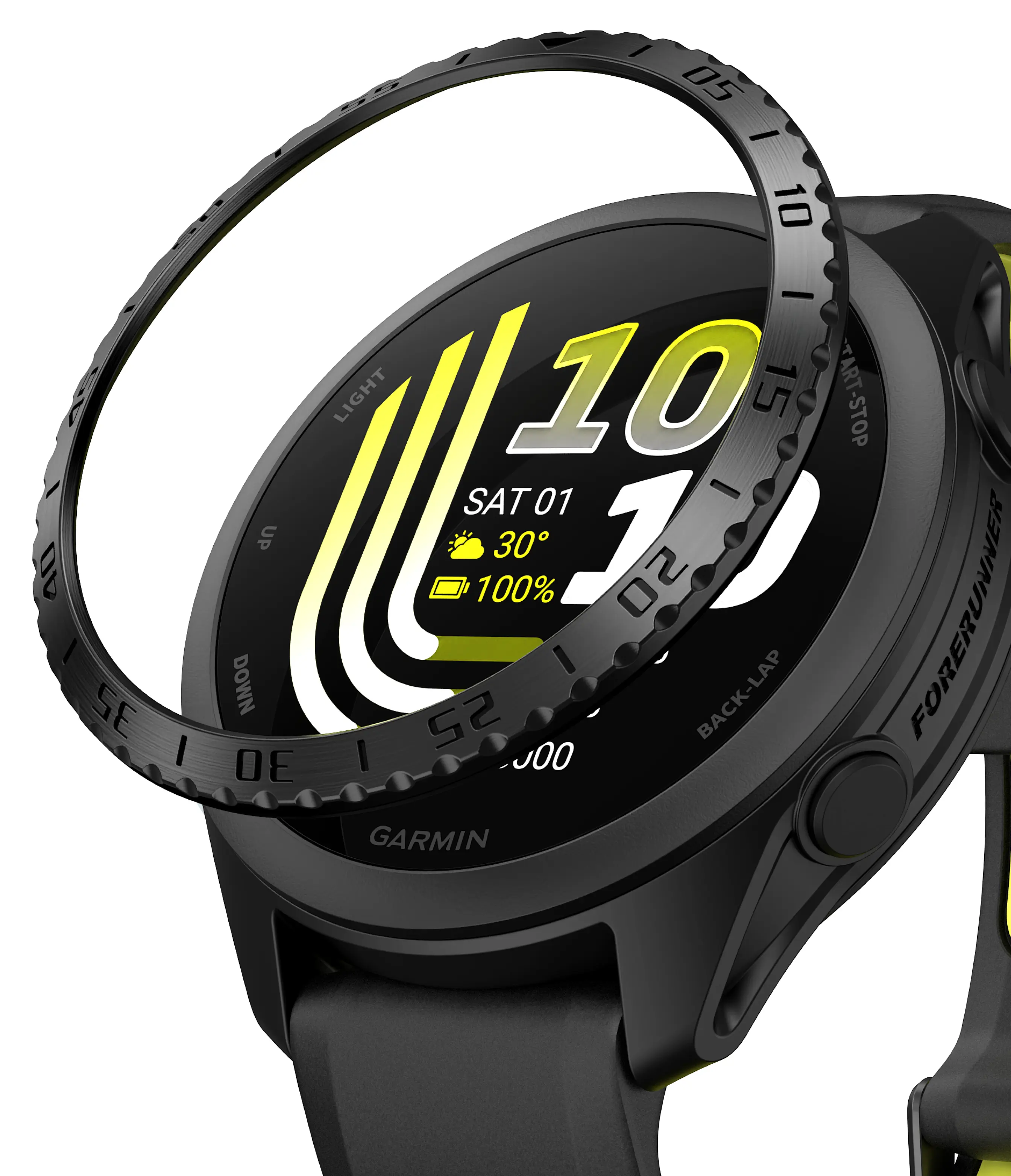 Bezel Styling Garmin Forerunner 165 Musta
