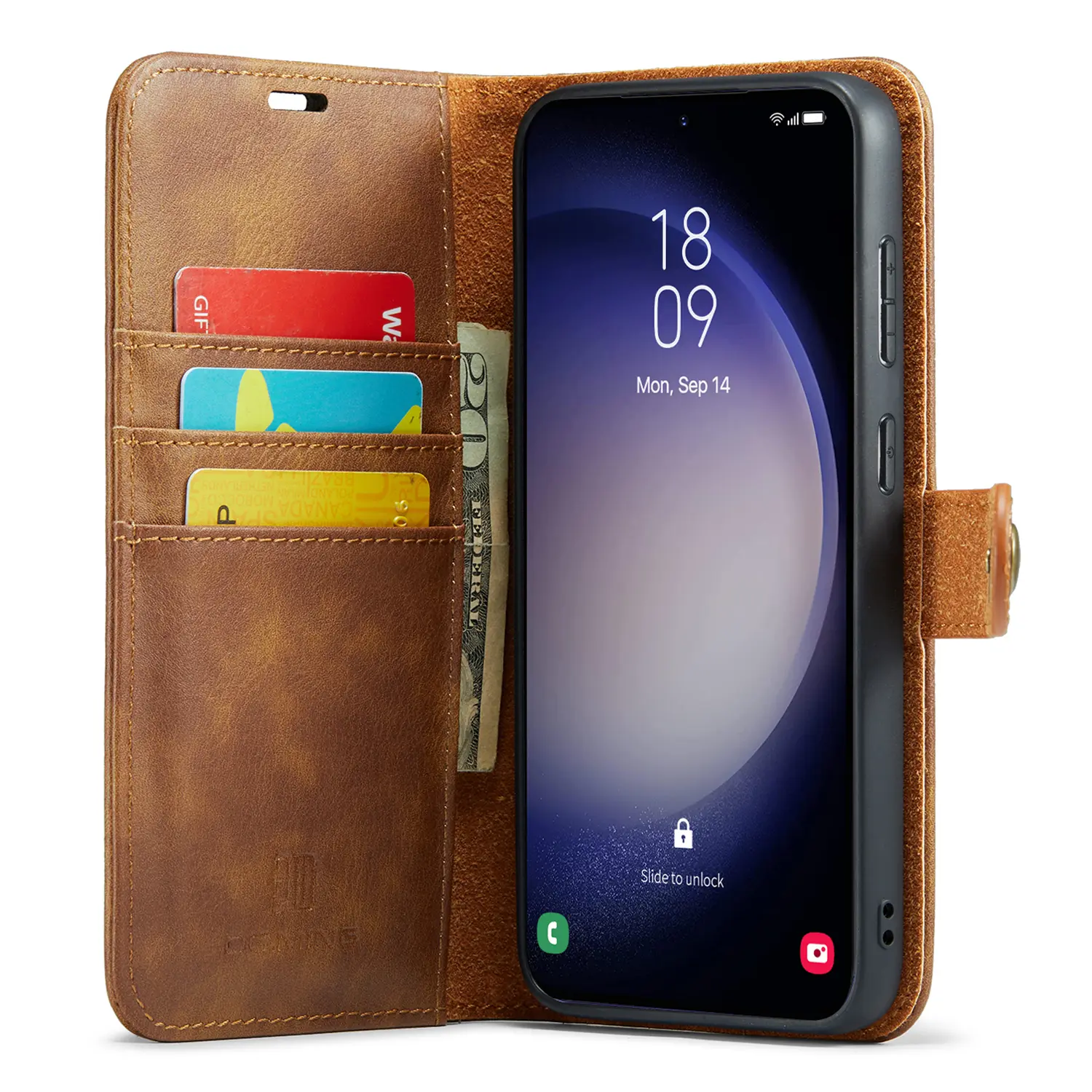 Magnet Wallet Samsung Galaxy S26 Cognac
