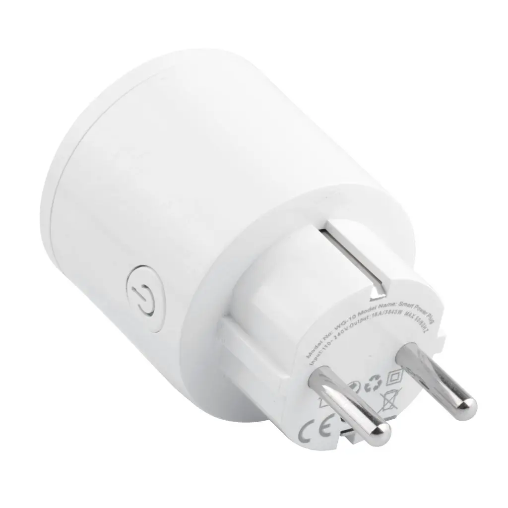 Smart Home Plug WiFi 10A Vit