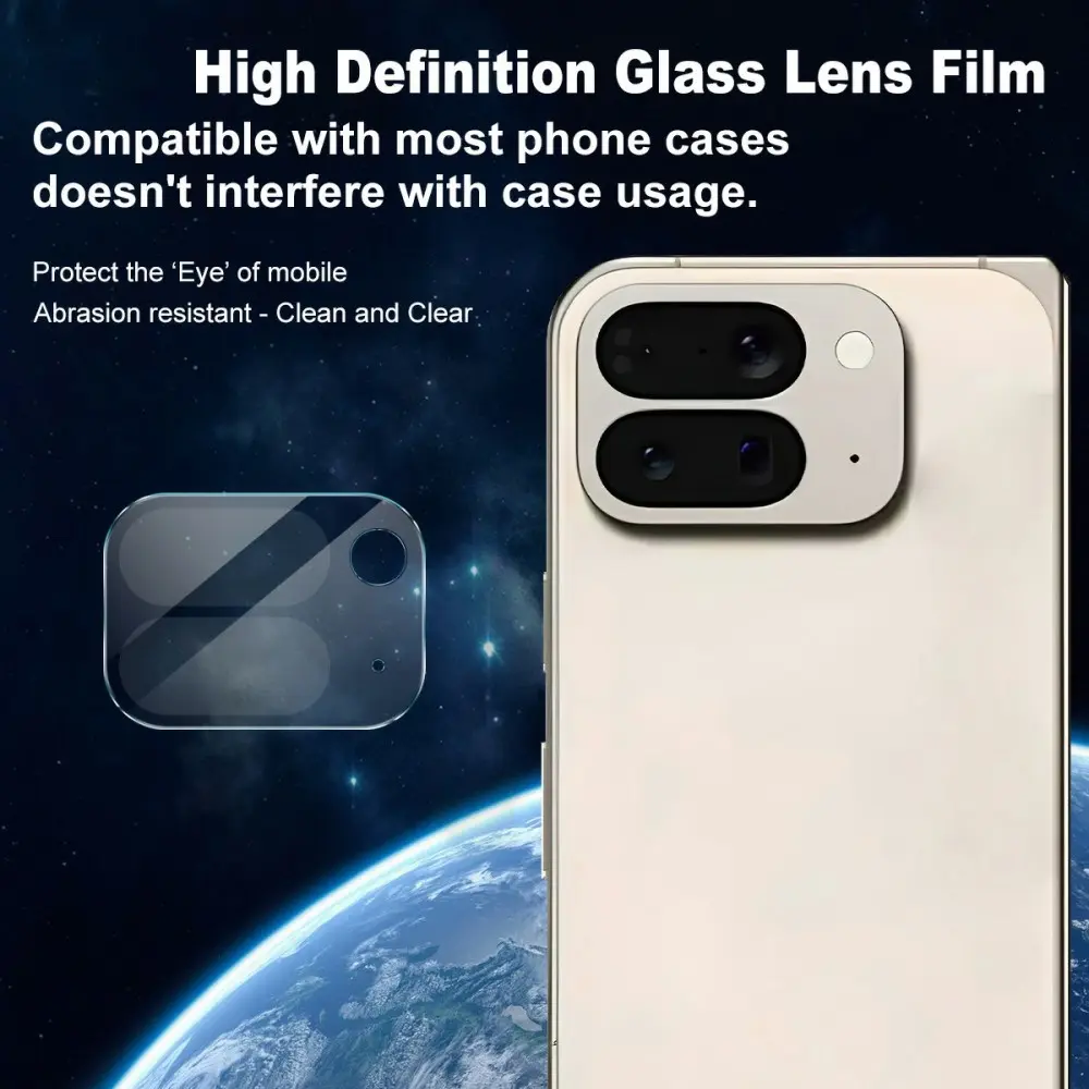 Härdat Glas 0.2mm Linsskydd Google Pixel 10 Pro Fold Genomskinlig