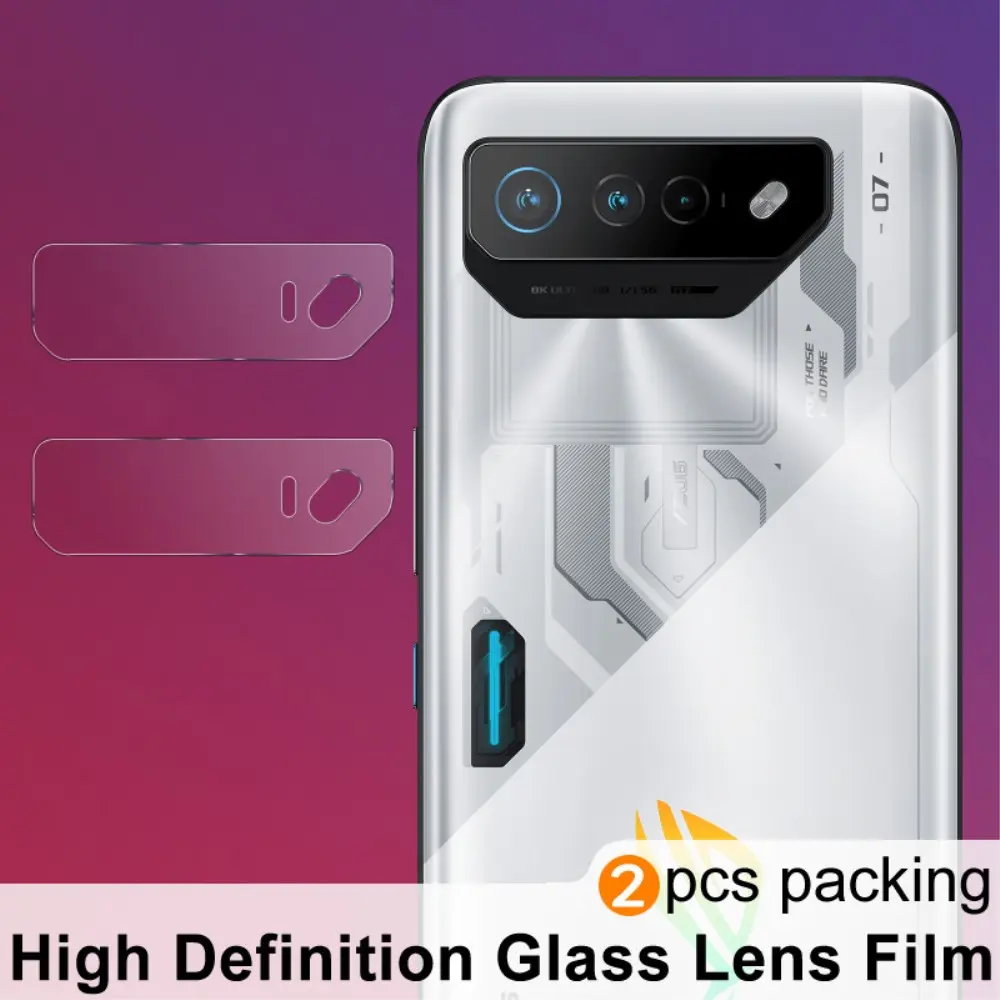2-pack Härdat Glas Linsskydd Asus ROG Phone 7 Ultimate Genomskinlig