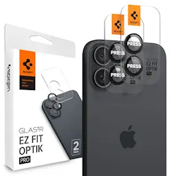 iPhone 16 EZ Fit Linsebeskytter (2-pack), Svart