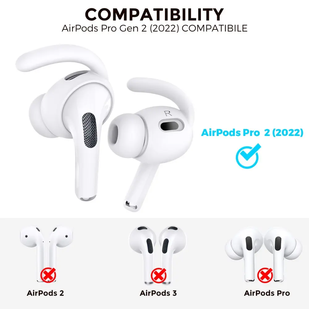 Sport Earhooks Apple AirPods Pro 2 vit