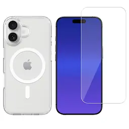 iPhone 16Kit hybridskal MagSafe og skærmbeskyttelse i glas