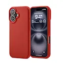 iPhone 16 Magnetisk silikonecover, Lava Red