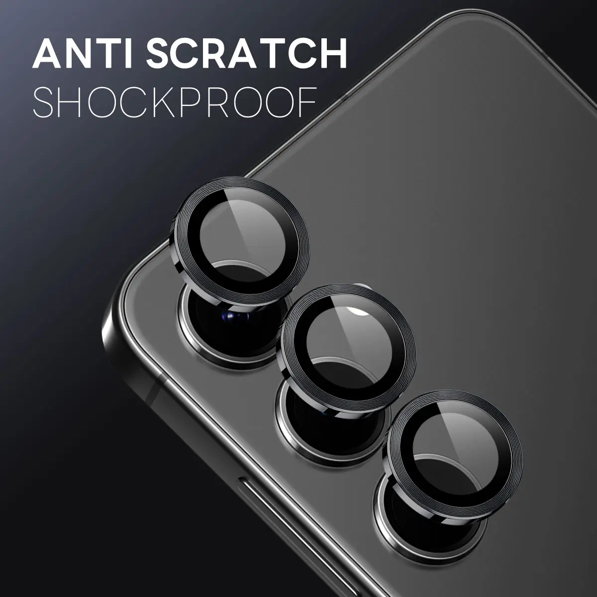 Linsskydd Härdat Glas Aluminium Samsung Galaxy S25 FE Svart