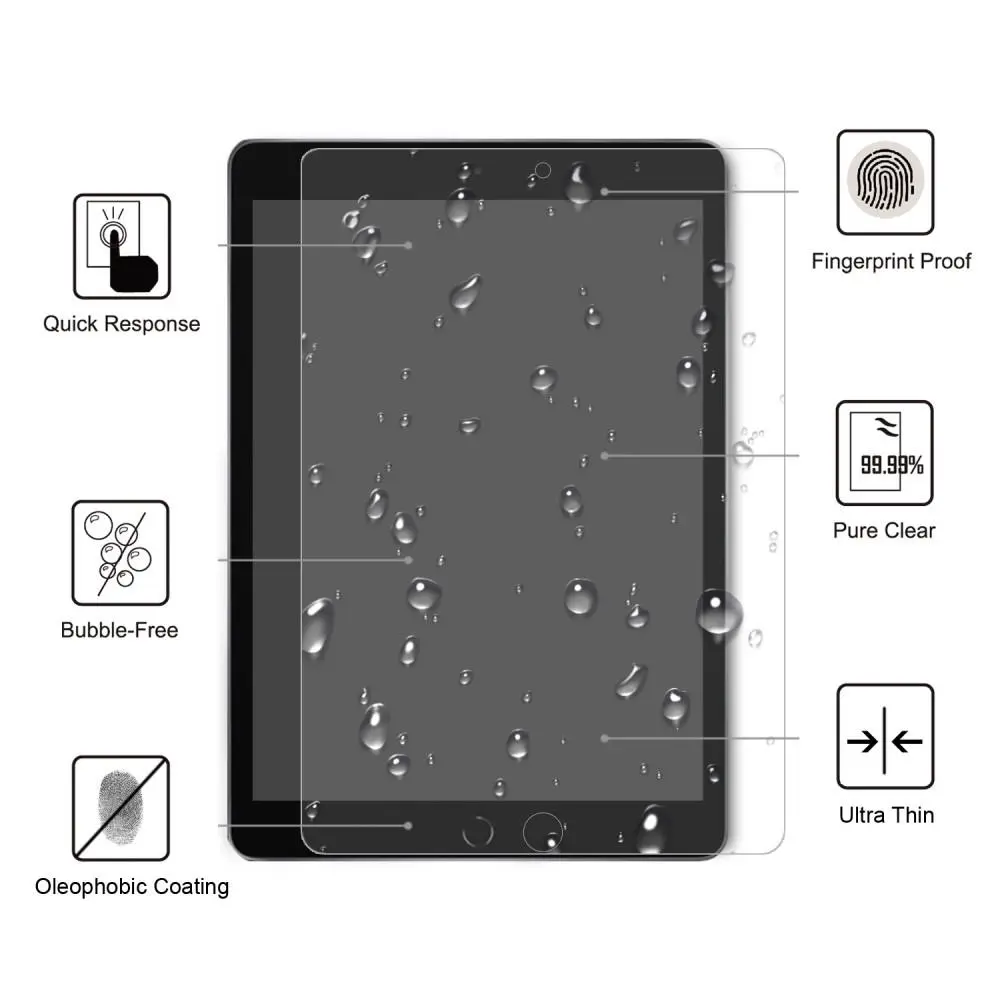 Härdat Glas 0.25mm Skärmskydd Apple iPad 10.2 7th Gen (2019)