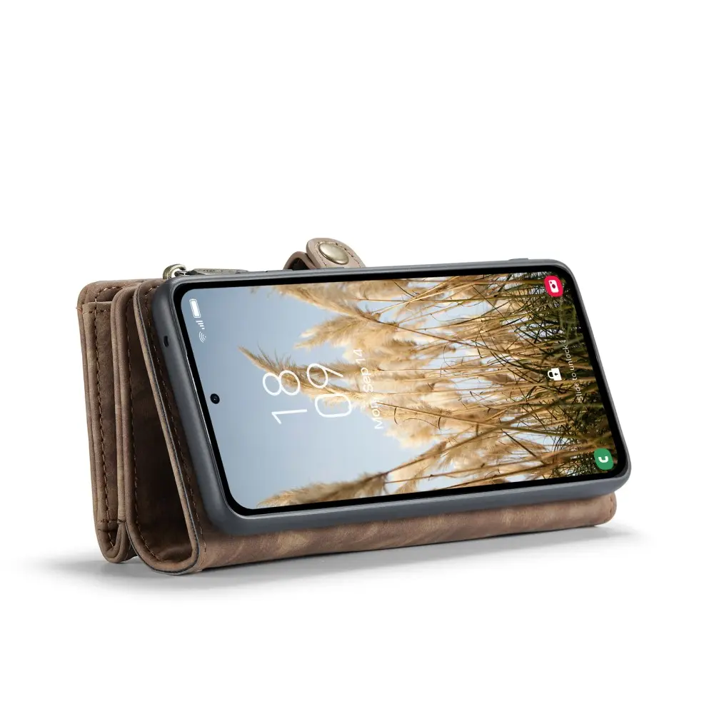 Multi-slot Plånboksfodral Samsung Galaxy A36 Brun