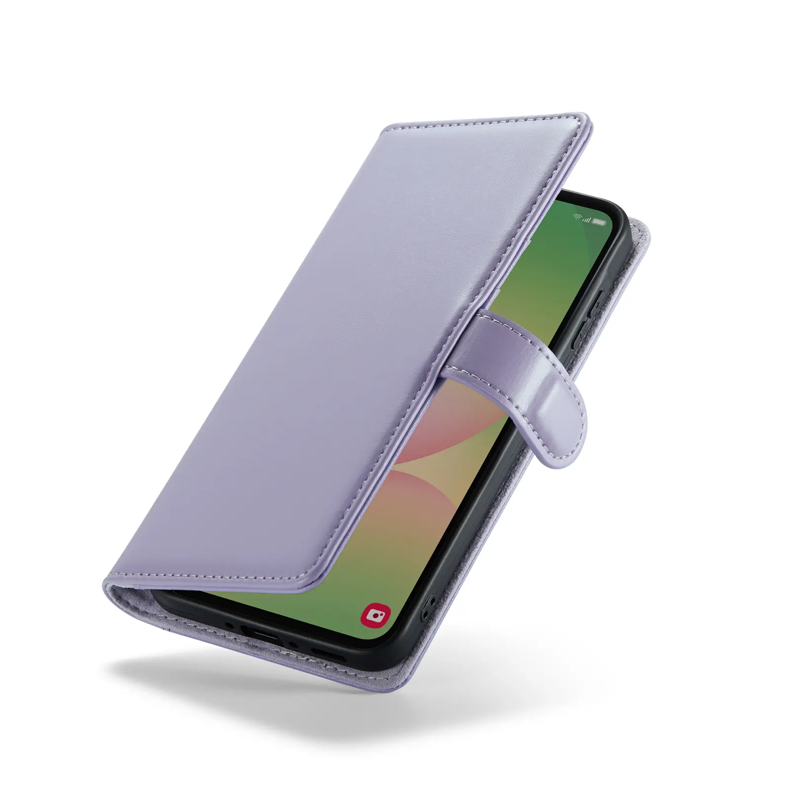 Äkta Läderfodral Samsung Galaxy A56 Lila