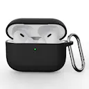 Silikonecover med karabinhage Apple AirPods Pro 3 Sort