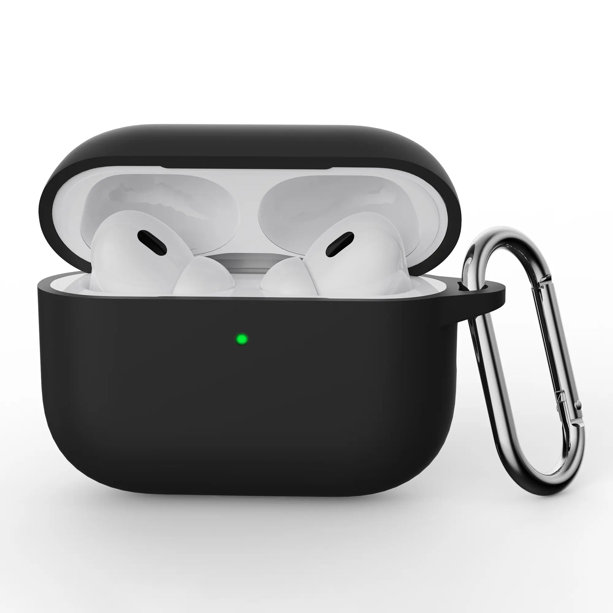 Silikonecover med karabinhage Apple AirPods Pro 3 Sort