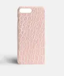 Cover iPhone 7 Plus/iPhone 8 Plus Croco Lyserød