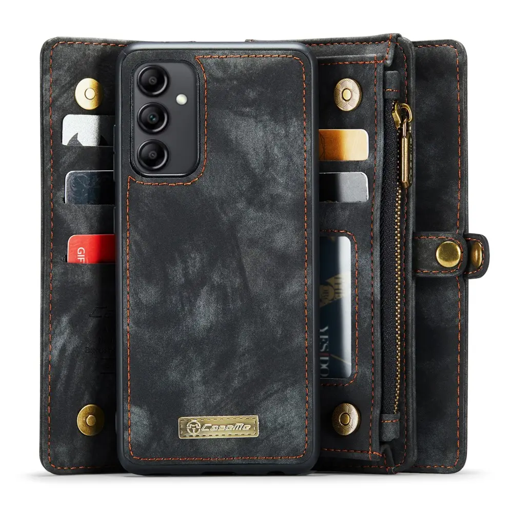 Multi-slot Plånboksfodral Samsung Galaxy A54 Grå