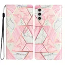 Mobiltaske Samsung Galaxy S25 FE lyserød marmor