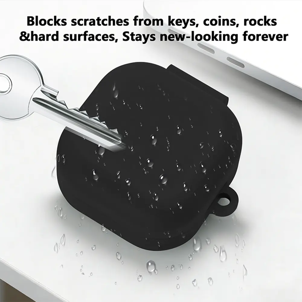 Silikonskal med karbinhake Samsung Galaxy Buds 4 Pro Svart