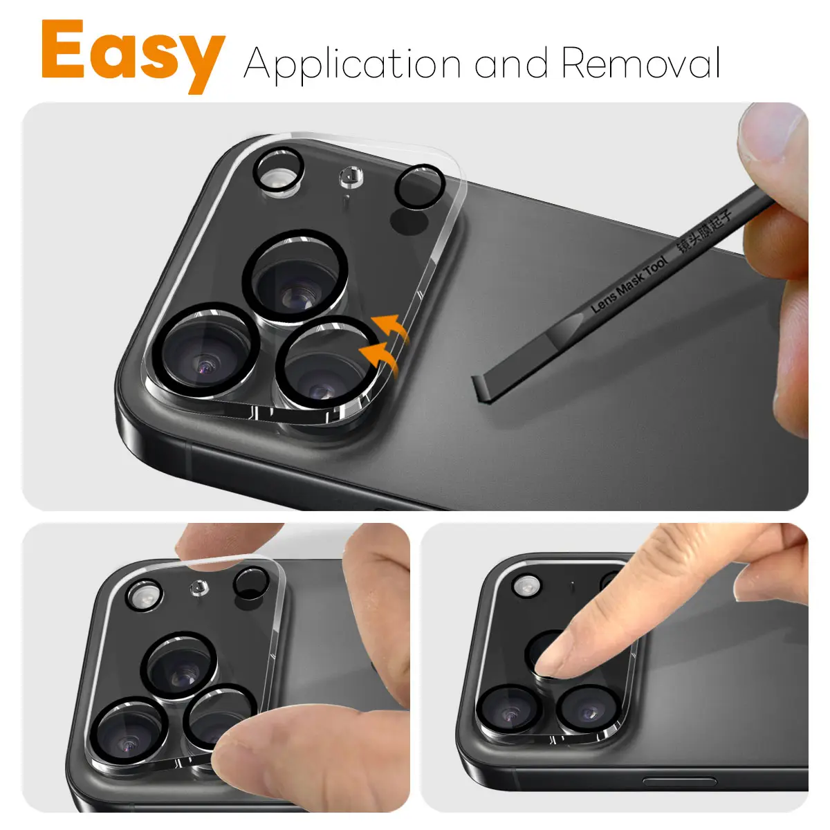 Kameraskydd Härdat Glas iPhone 17 Pro Max (2-pack)