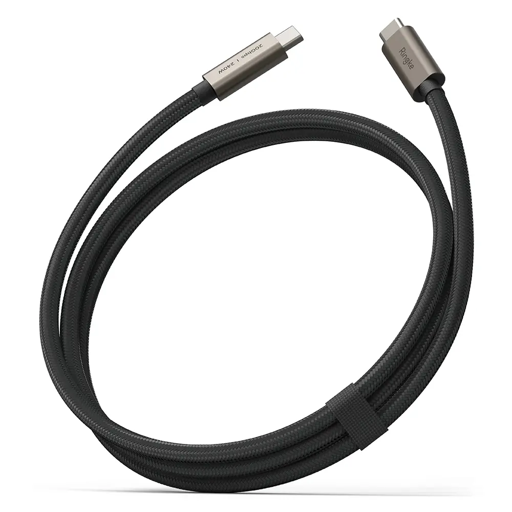 USB-C -> USB-C 3.2 Gen 2x2 Kabel 1m 240W sort