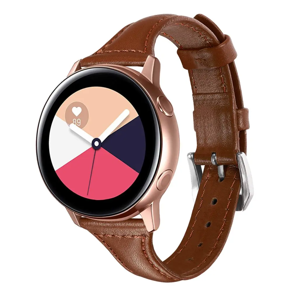 Slim Läderarmband Samsung Galaxy Watch 5 40mm Brun