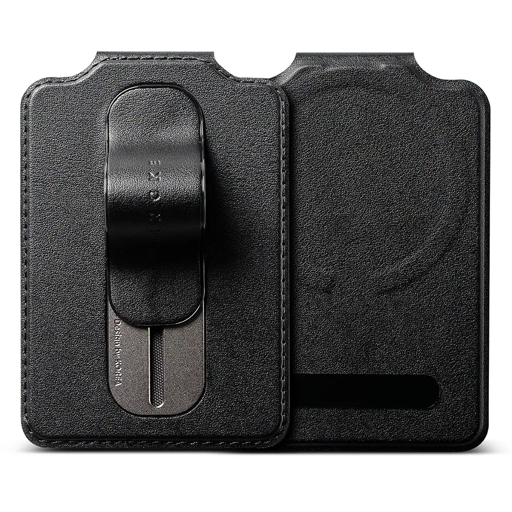 Samsung Galaxy Card Holder Slide Grip Magnetic Edge Svart