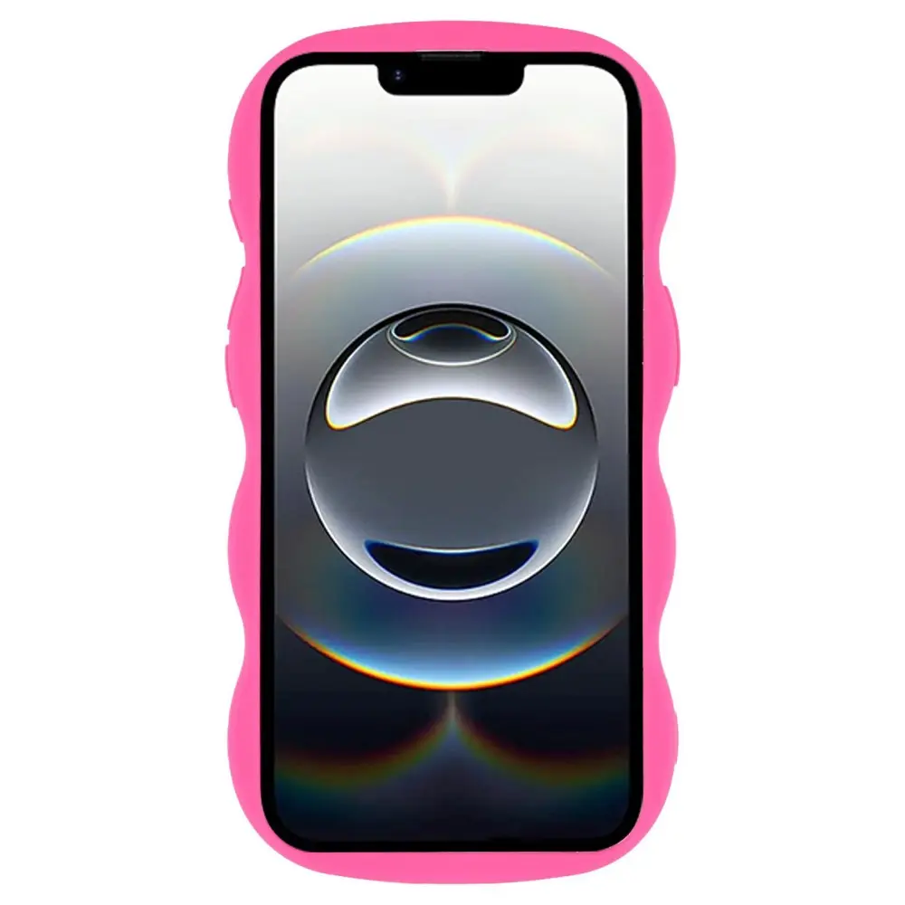 Wavy Edge TPU Skal iPhone 17e Rosa