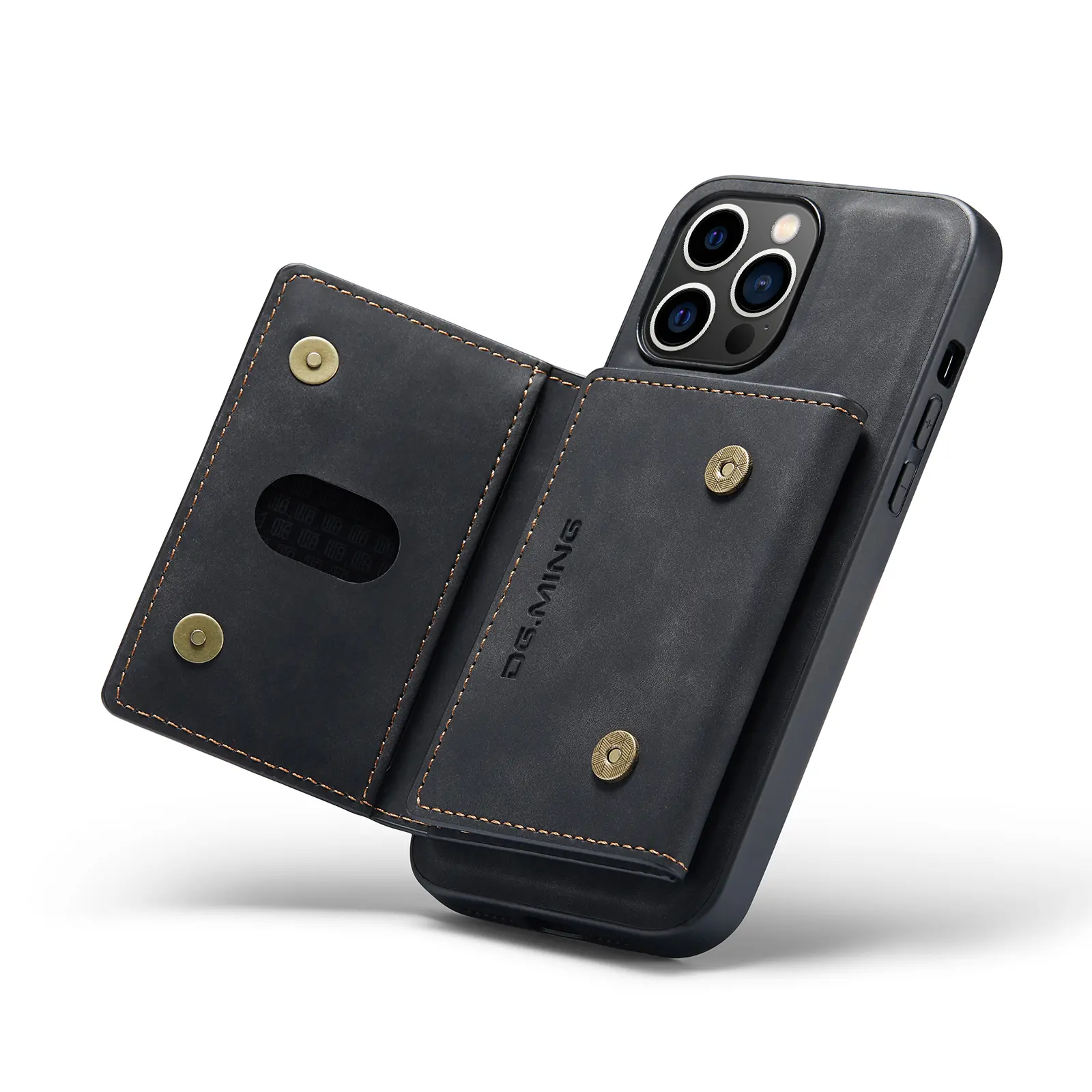 Magnetic Card Slot Case iPhone 15 Pro Svart