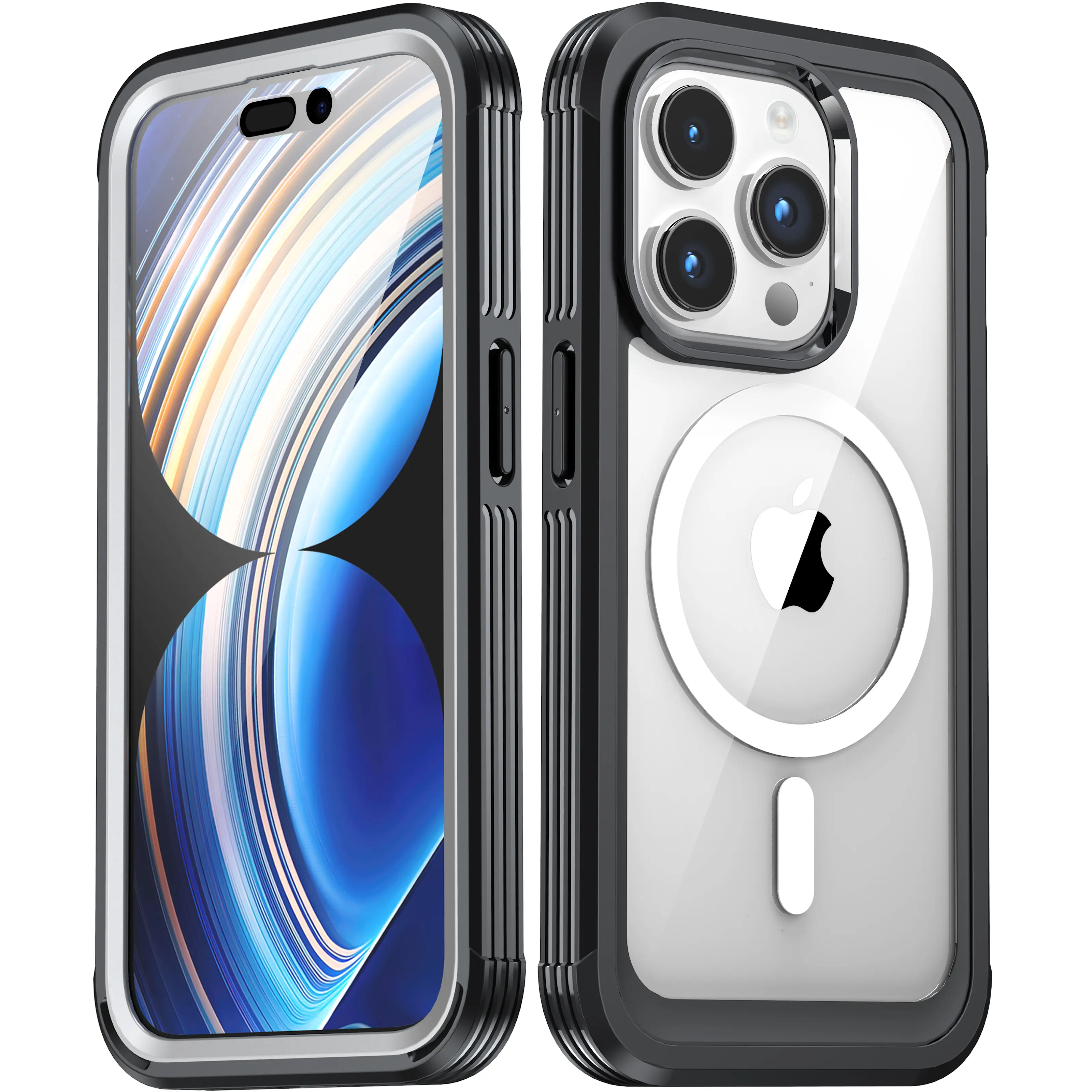 Premium Full Protection Case iPhone 15 Pro Svart