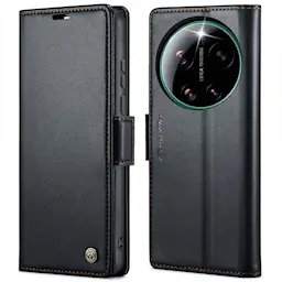 Xiaomi 17 Ultra Slankt RFID-lommeboketui, Svart